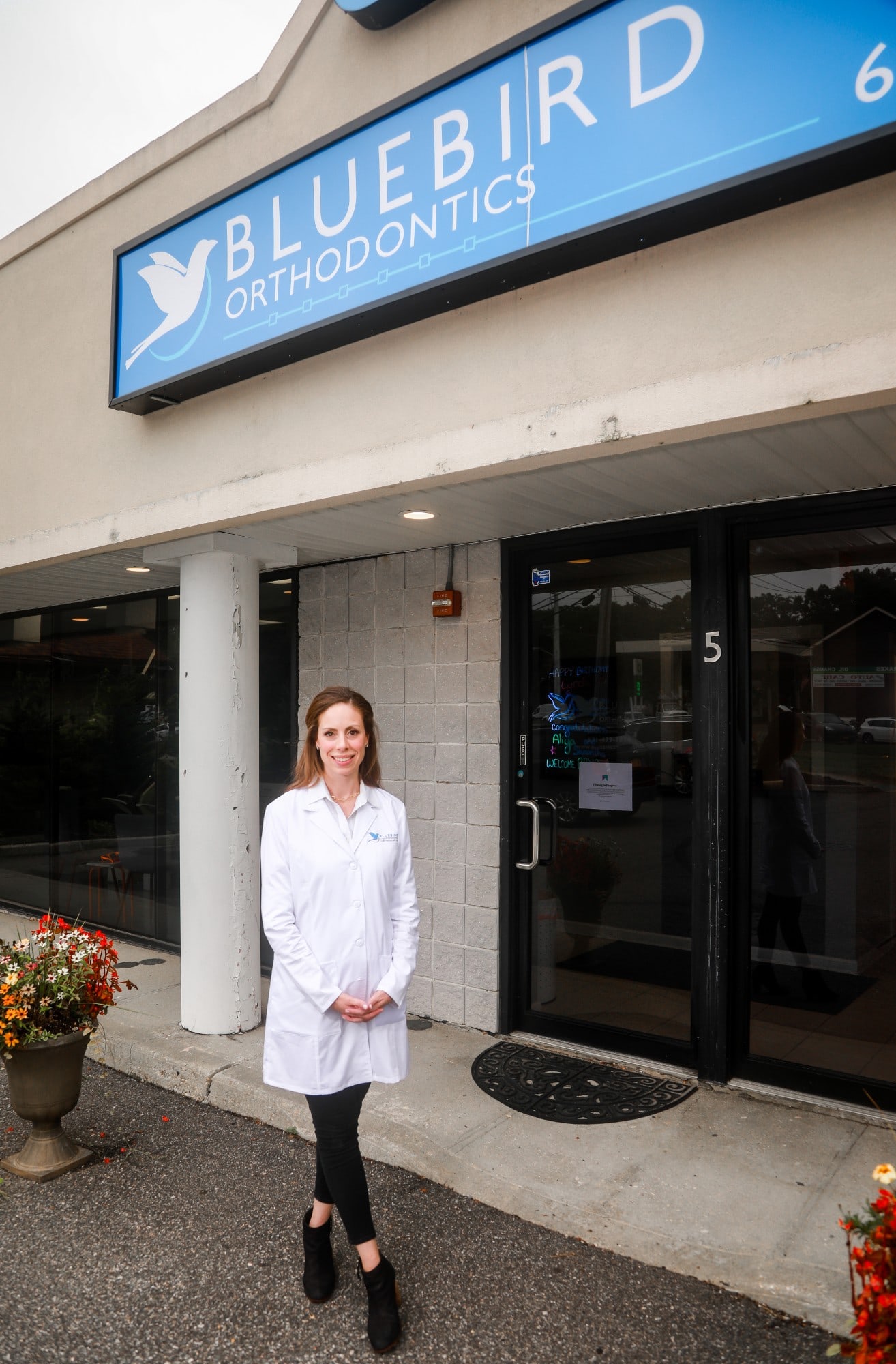 Dr. Dorie Frank outside of office