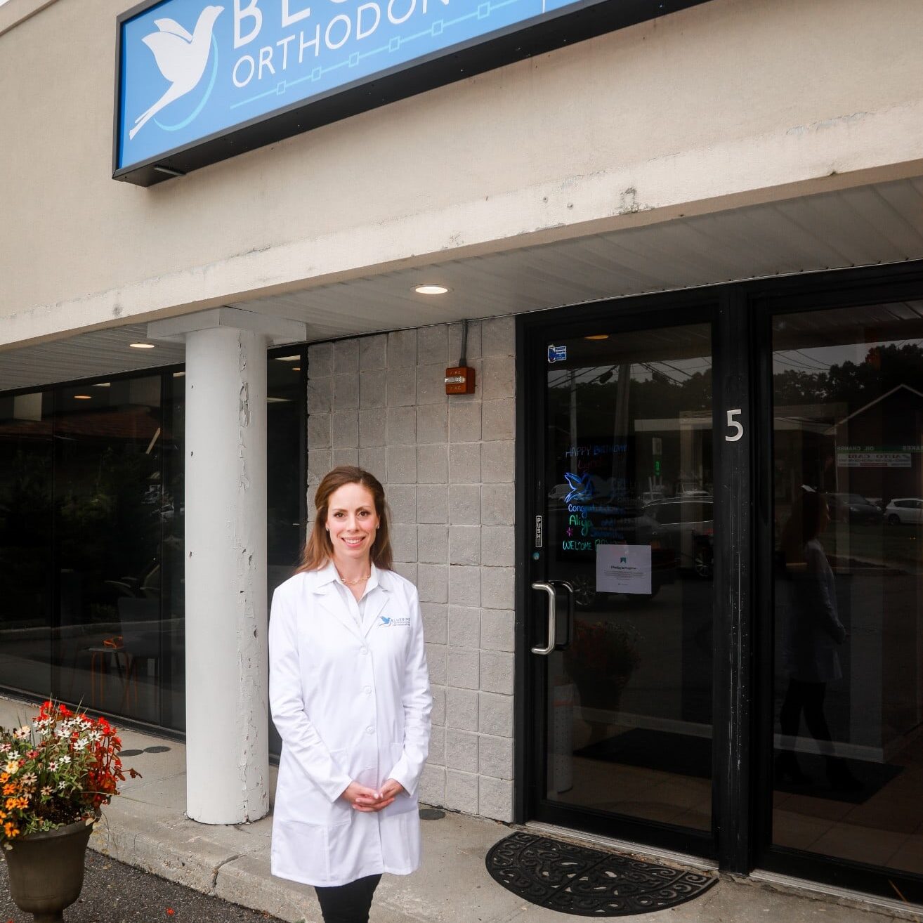 Dr. Dorie Frank outside of office
